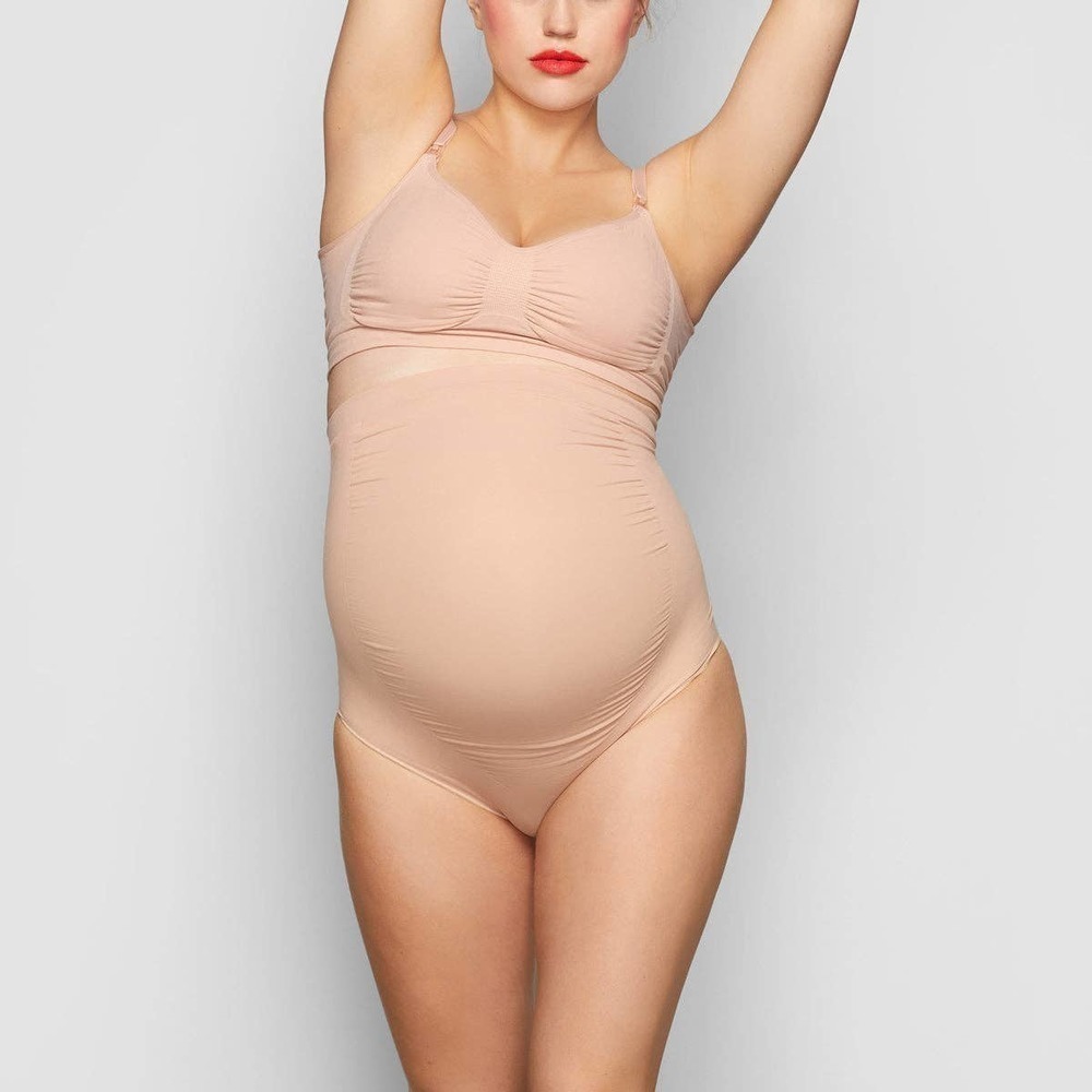Skims Maternity Sculpting High Waist Brief Mica Tan Women's Size 2X/3X NWOT